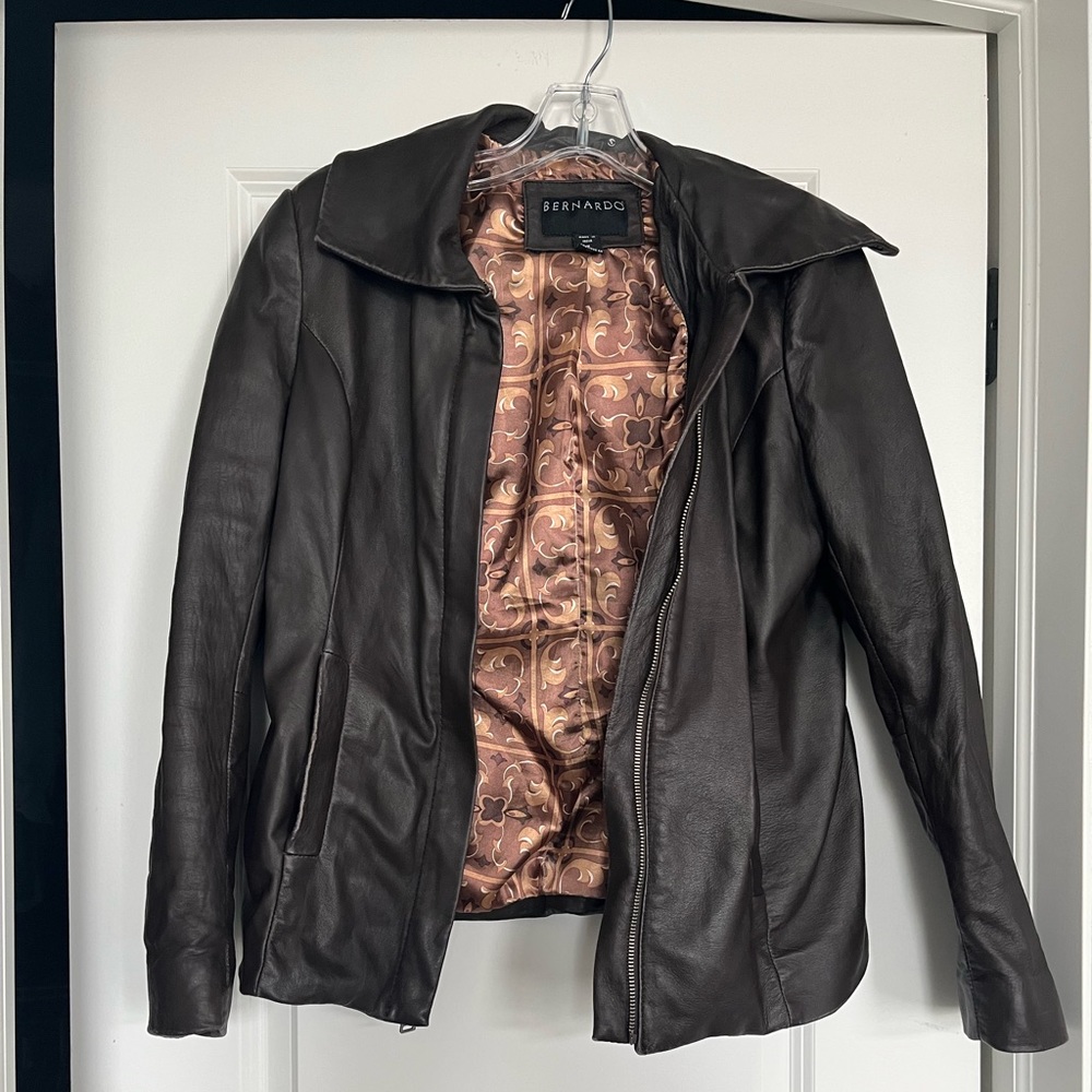 Bernardo genuine leather jacket